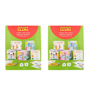 2 pk 15ct Classroom Craft About Me Photo Cubes Coloring Kit, Mondo Llama